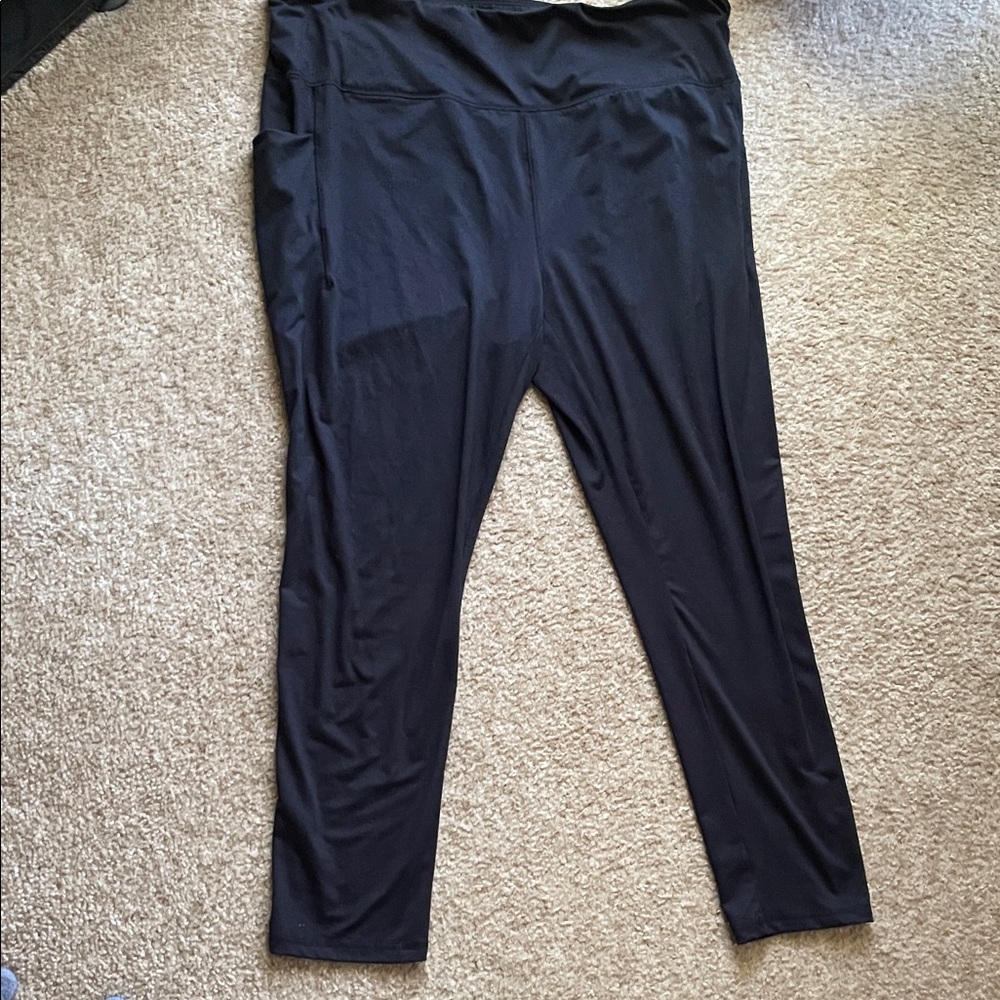Belle by Kim Gravel Black Leggings with side pockets